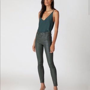 J Brand super skinny leather pants. new never worn